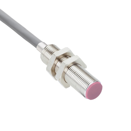 [IN2-12HT-180-2-POE] Inductive Proximity Sensor, Heat-Resistant to 140C/284F Max, 2mm Sensing Range, POE Output, 2 Meter Teflon Cable