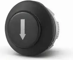 [PLN003] PLN003 - Down Arrow - Black - Soft Touch Pendant Station Button 