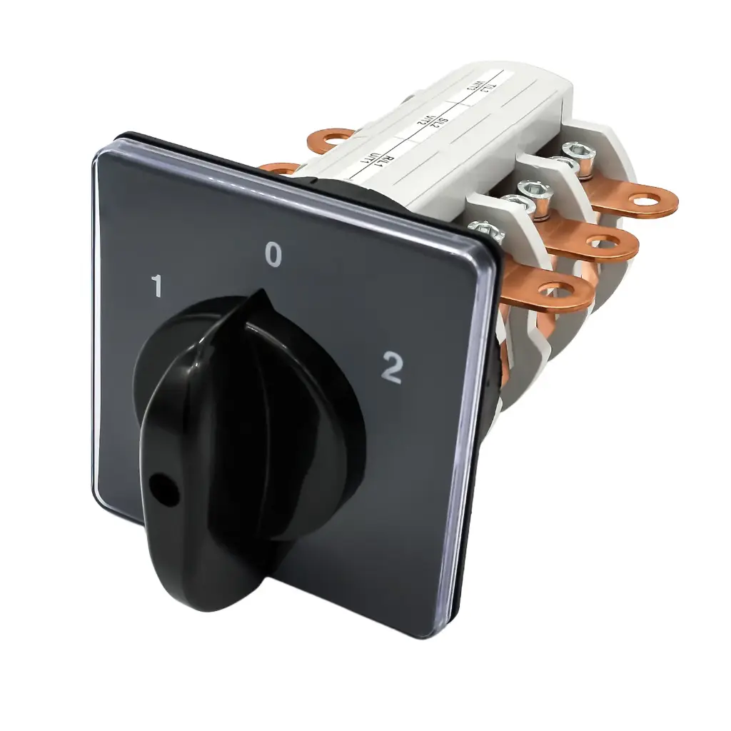 ASI CA2000007PL4 | 200A, 600V Class | 3 Poles | 15kA SCCR | Rotary Changeover Switch | Panel Mount | Manual Power Transfer | UL/CSA Listed