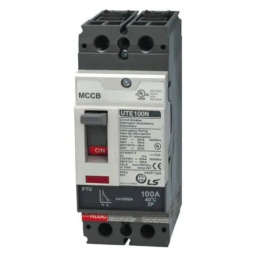 UTS150 MCCB | 150 Amp | 2 Poles | 600V AC Class | UTS150 Frame | Fixed Thermal, Fixed Magnetic Trip | Line & Load Side Lugs | UL489 | Molded Case Circuit Breaker | UTS150N-FTU-150A-2P-LL-UL