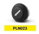 22mm Momentary Soft Touch Push Button | BLACK with White Down Right 45° Arrow Symbol | Compatible with P02, P03, PL, PLB and TLP Series Pendant Stations