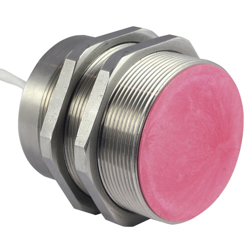 [IN20F‐50HT‐230EXT‐T‐2‐PS‐M] High temperature inductive sensor, 50 mm, 230C operating temperature, SN = 20mm, Short Housing Style, Shielded Mount, PNP N.O. output, 2 meter TEFLON cable