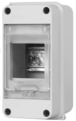 [HT3] HT Series IP65 Waterproof Electrical Distribution Box | ABS Enclosure with Transparent Cover with DIN Rail and Cable Gland | Up to 3 MCB 